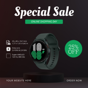 Black Stylish Smartwatch